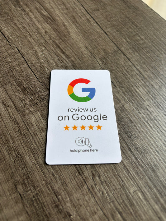 ReviewTapCo Flat Tap Card — Instant Google Review Card