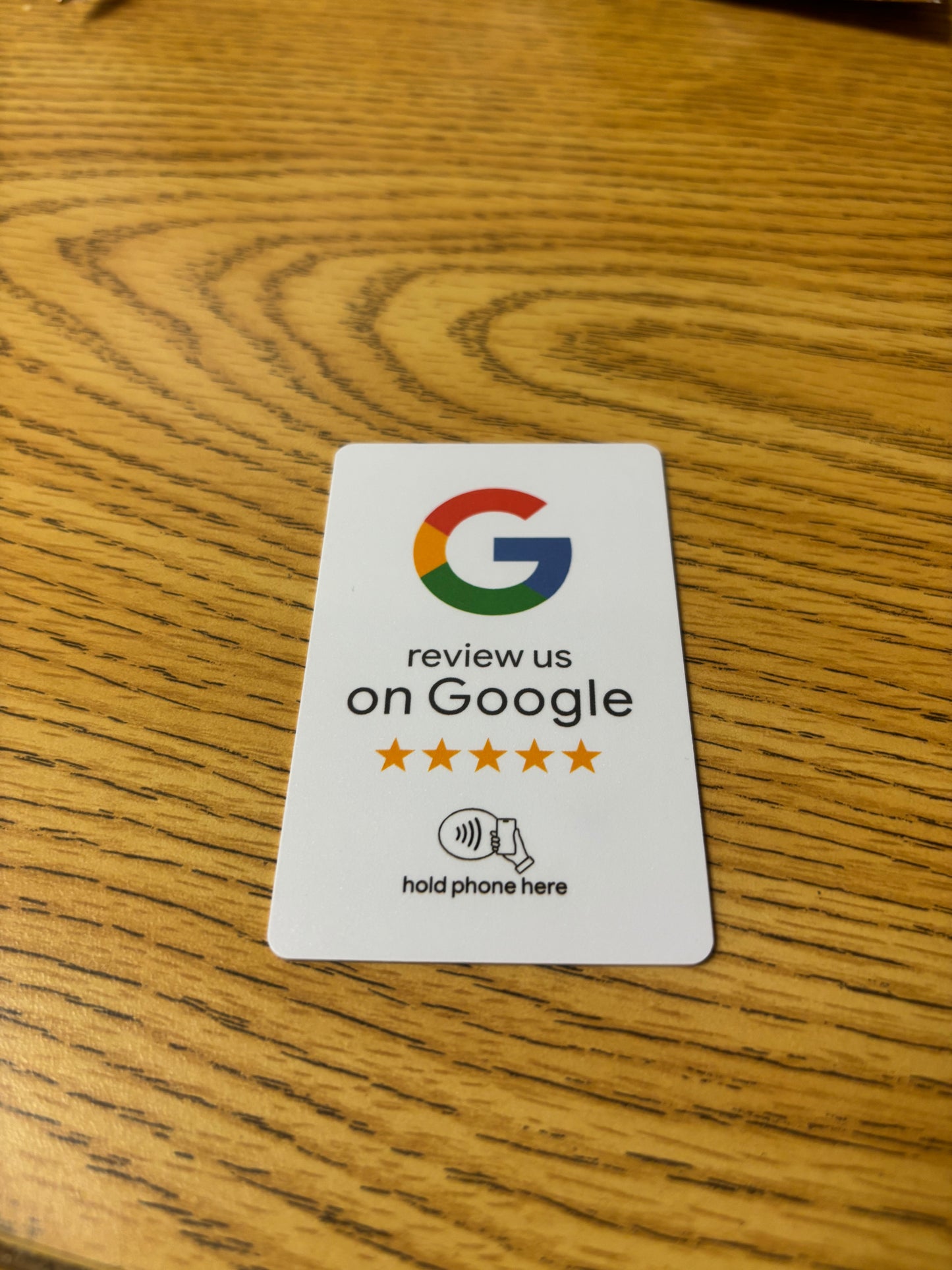ReviewTapCo Flat Tap Card — Instant Google Review Card