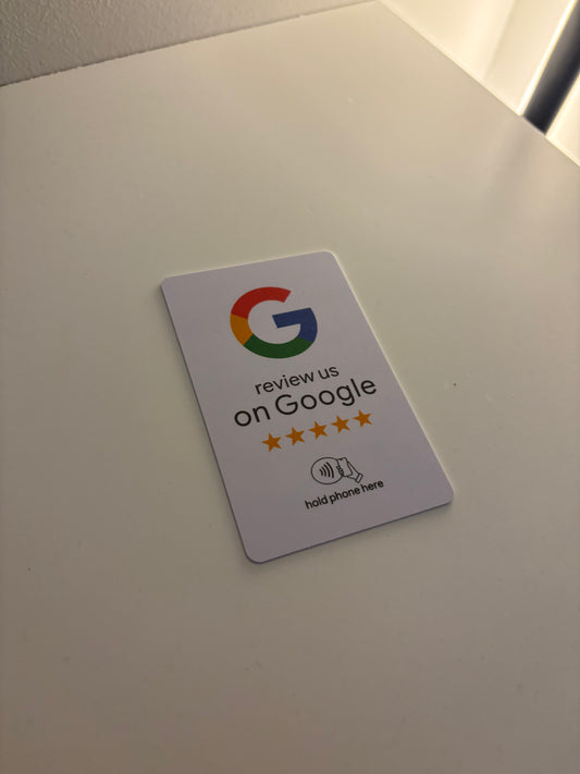 ReviewTapCo Flat Tap Card — Instant Google Review Card