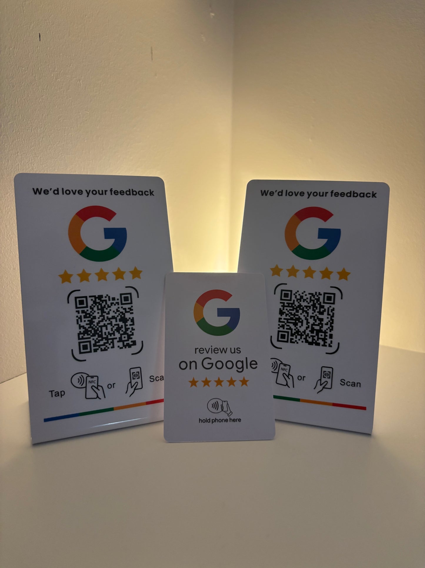 ReviewTapCo Flat Tap Card — Instant Google Review Card